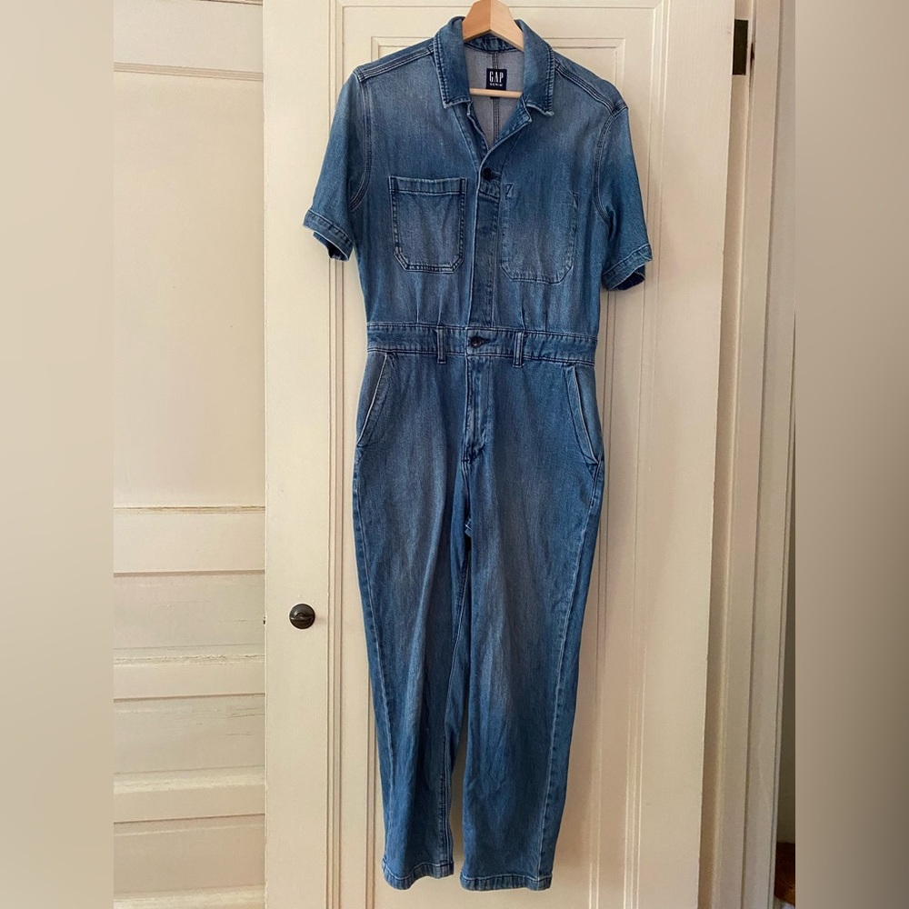 GAP Utility Denim Jumpsuit